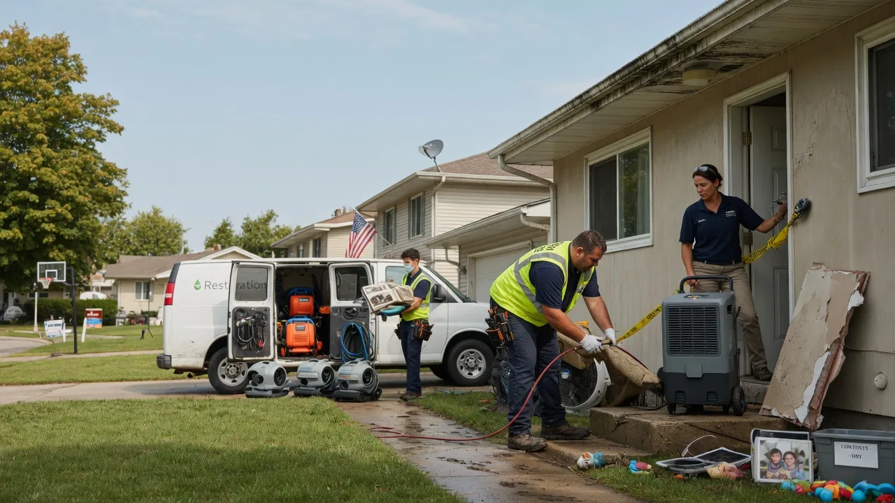 Water Damage Restoration in Milton, IL near me